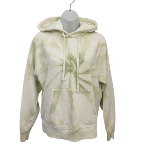 Reformation Jeans Green Tie Dye Pullover Hoodie - Picture 2 of 8